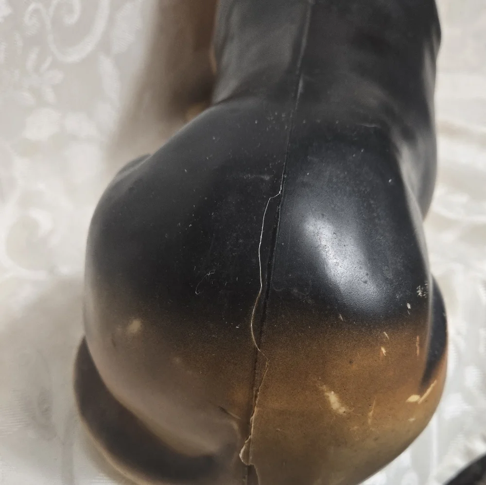 Vintage Basset Hound Hush Puppies Brown Dog 15” Union Products Plastic Blow Mold